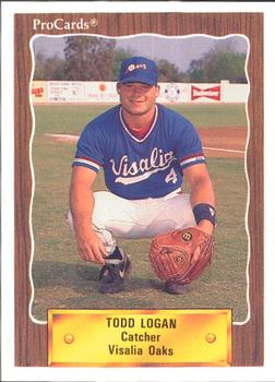 1990 ProCards #2158 Todd Logan Front