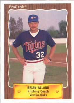 1990 ProCards #2171 Brian Allard Front