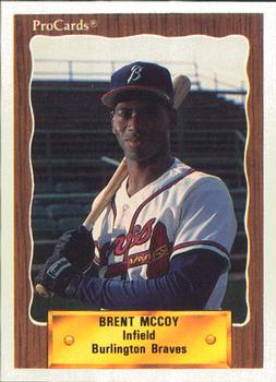 1990 ProCards #2358 Brent McCoy Front