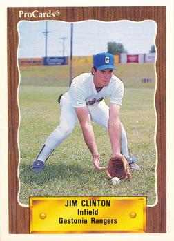1990 ProCards #2527 Jim Clinton Front