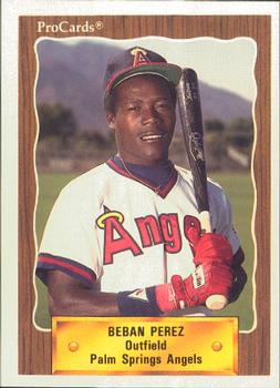 1990 ProCards #2592 Beban Perez Front