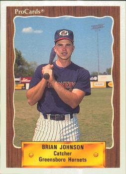 1990 ProCards #2665 Brian Johnson Front