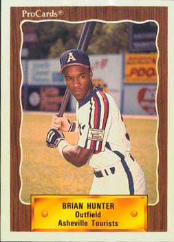 1990 ProCards #2761 Brian Hunter Front