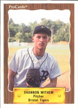 1990 ProCards #3160 Shannon Withem Front