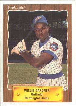 1990 ProCards #3299 Willie Gardner Front