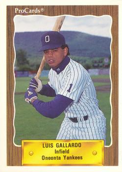 1990 ProCards #3366 Luis Gallardo Front