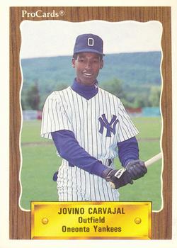 1990 ProCards #3375 Jovino Carvajal Front