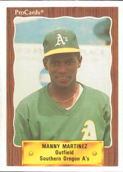 1990 ProCards #3433 Manny Martinez Front