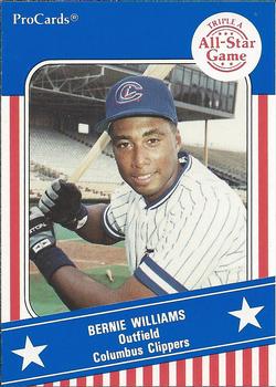 1991 ProCards Triple A All-Stars #AAA8 Bernie Williams Front