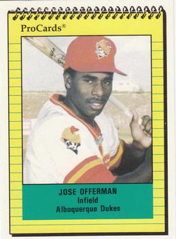 1991 ProCards #1149 Jose Offerman Front