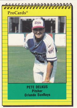 1991 ProCards #1843 Pete Delkus Front