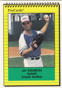 1991 ProCards #1862 Jay Kvasnicka Front
