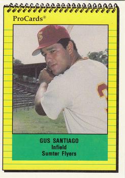 1991 ProCards #2345 Gus Santiago Front