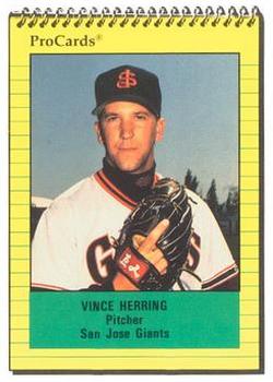 1991 ProCards #5 Vince Herring Front