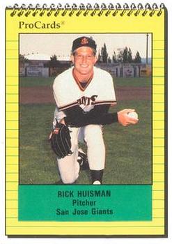 1991 ProCards #6 Rick Huisman Front