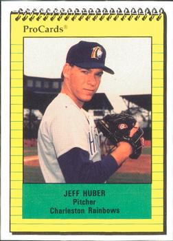 1991 ProCards #93 Jeff Huber Front