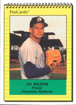1991 ProCards #96 Joe Waldron Front
