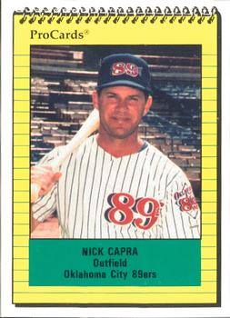 1991 ProCards #190 Nick Capra Front