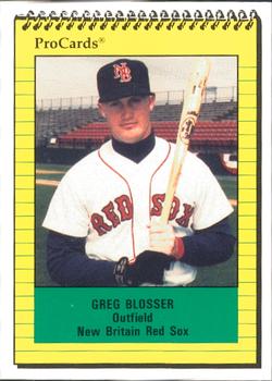 1991 ProCards #363 Greg Blosser Front