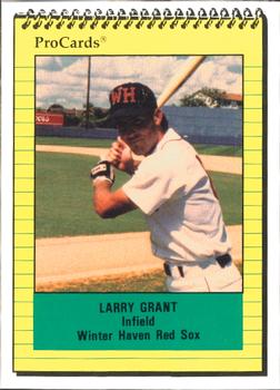 1991 ProCards #498 Larry Grant Front