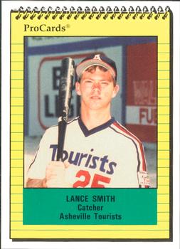 1991 ProCards #572 Lance Smith Front