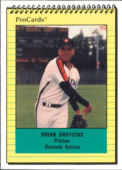 1991 ProCards #675 Brian Griffiths Front