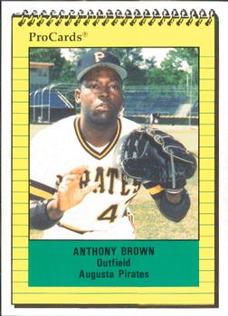 1991 ProCards #817 Anthony Brown Front