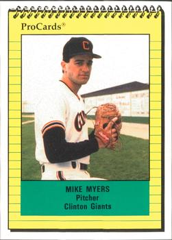 1991 ProCards #831 Mike Myers Front