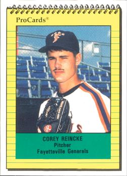 1991 ProCards #1167 Corey Reincke Front
