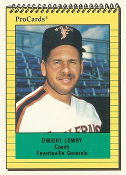 1991 ProCards #1188 Dwight Lowry Front