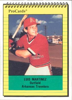 1991 ProCards #1300 Luis Martinez Front