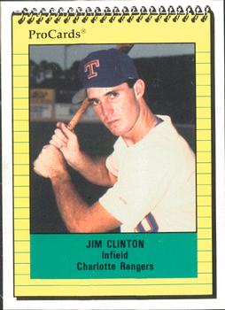 1991 ProCards #1320 Jim Clinton Front