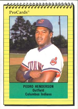 1991 ProCards #1499 Pedro Henderson Front