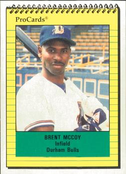 1991 ProCards #1556 Brent McCoy Front