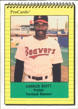 1991 ProCards #1565 Charles Scott Front