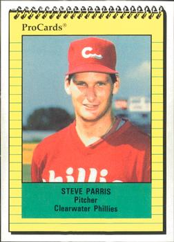 1991 ProCards #1618 Steve Parris Front