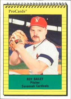 1991 ProCards #1642 Roy Bailey Front