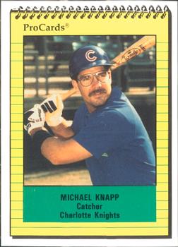 1991 ProCards #1691 Michael Knapp Front