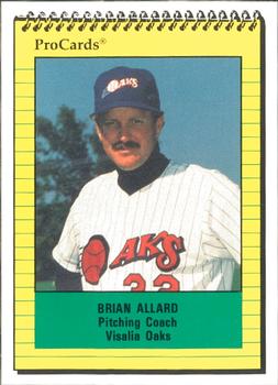 1991 ProCards #1758 Brian Allard Front