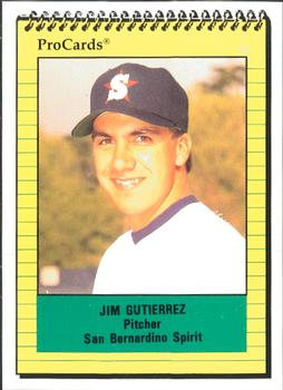 1991 ProCards #1981 Jim Gutierrez Front