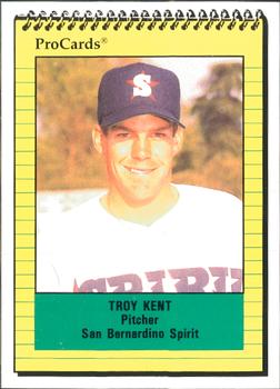 1991 ProCards #1983 Troy Kent Front