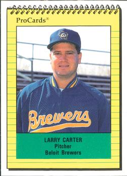 1991 ProCards #2095 Larry Carter Front