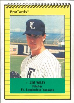 1991 ProCards #2428 Jim Wiley Front