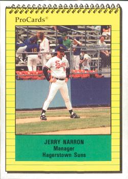 1991 ProCards #2471 Jerry Narron Front