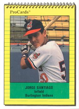 1991 ProCards #3310 Jorge Santiago Front