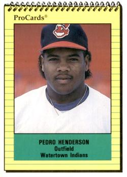 1991 ProCards #3381 Pedro Henderson Front