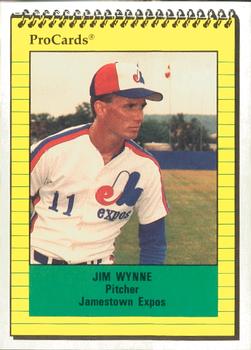 1991 ProCards #3546 Jim Wynne Front