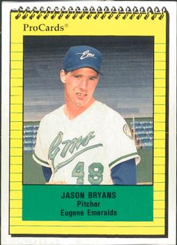 1991 ProCards #3715 Jason Bryans Front