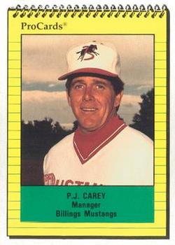 1991 ProCards #3770 P.J. Carey Front