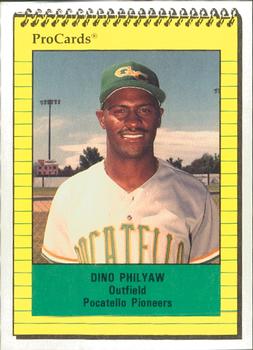 1991 ProCards #3798 Dino Philyaw Front